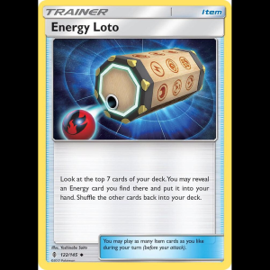 Pokemon TCG Energy Loto - SM - Guardians Rising