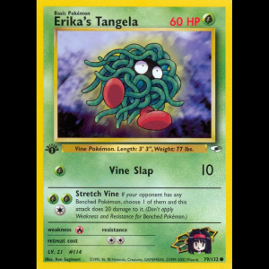 Pokemon TCG Erika's Tangela - Gym Heroes - Unlimited