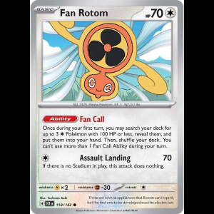 Pokemon TCG Fan Rotom - Stellar Crown