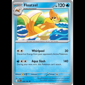 Pokemon TCG Floatzel - Destined Rivals - Reverse Holofoil