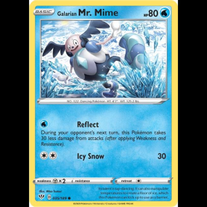 Pokemon TCG Galarian Mr. Mime - Darkness Ablaze