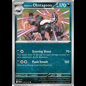 Pokemon TCG Galarian Obstagoon - 132/217 - Ascended Heroes