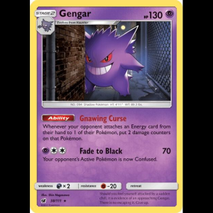 Pokemon TCG Gengar - SM - Crimson Invasion - Holofoil