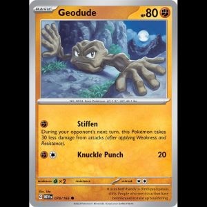 Pokemon TCG Geodude - Scarlet & Violet 151 - Reverse Holofoil