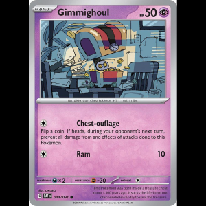Pokemon TCG Gimmighoul - Paldean Fates - Reverse Holofoil