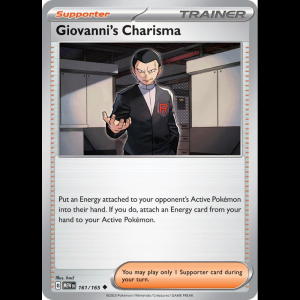 Pokemon TCG Giovanni's Charisma - 161/165 - Scarlet & Violet 151