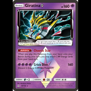 Pokemon TCG Giratina Prism Star - SM - Ultra Prism - Holofoil