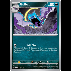 Pokemon TCG Golbat - Scarlet & Violet 151 - Reverse Holofoil
