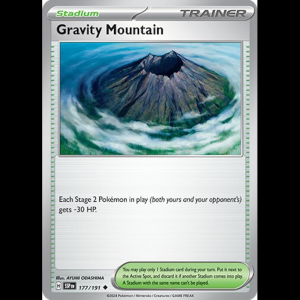 Pokemon TCG Gravity Mountain - Surging Sparks - Reverse Holofoil