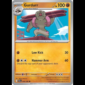 Pokemon TCG Gurdurr - Black Bolt