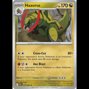 Pokemon TCG Haxorus - Black Bolt - Holofoil