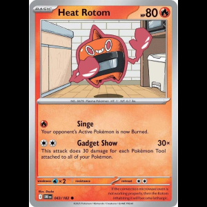 Pokemon TCG Heat Rotom - Destined Rivals - Reverse Holofoil