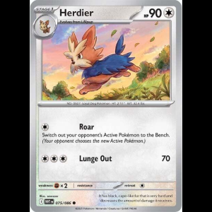 Pokemon TCG Herdier - White Flare
