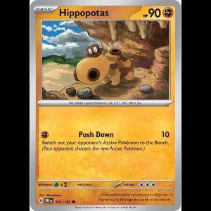 Pokemon TCG Hippopotas - Destined Rivals - Reverse Holofoil