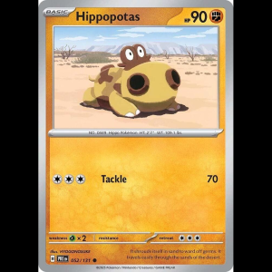 Pokemon TCG Hippopotas - Prismatic Evolutions