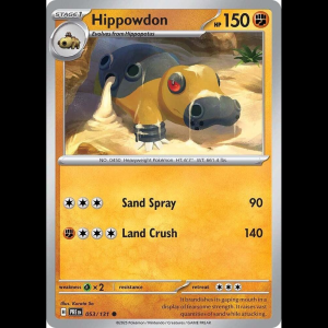 Pokemon TCG Hippowdon - Prismatic Evolutions