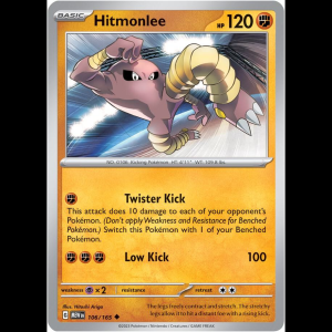 Pokemon TCG Hitmonlee - Scarlet & Violet 151 - Reverse Holofoil