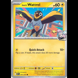 Pokemon TCG Iono's Wattrel - 071/217 - Ascended Heroes