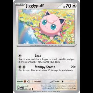 Pokemon TCG Jigglypuff - Scarlet & Violet 151 - Reverse Holofoil