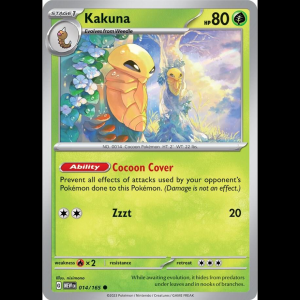 Pokemon TCG Kakuna - Scarlet & Violet 151 - Reverse Holofoil