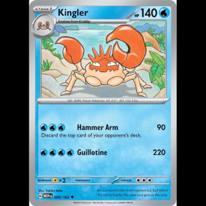 Pokemon TCG Kingler - Scarlet & Violet 151 - Reverse Holofoil