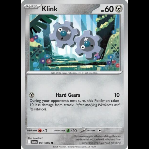 Pokemon TCG Klink - Black Bolt