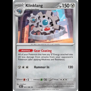 Pokemon TCG Klinklang - Black Bolt - Holofoil