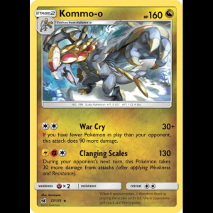 Pokemon TCG Kommo-o - SM - Crimson Invasion - Reverse Holofoil