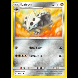 Pokemon TCG Lairon - SM - Crimson Invasion - Reverse Holofoil