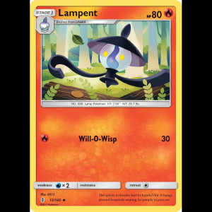 Pokemon TCG Lampent - SM - Guardians Rising