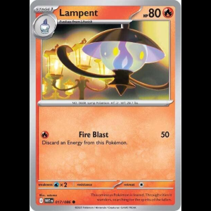 Pokemon TCG Lampent - White Flare