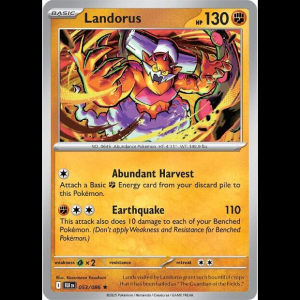 Pokemon TCG Landorus - Black Bolt - Holofoil
