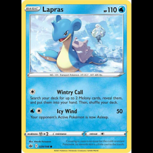 Pokemon TCG Lapras - Chilling Reign