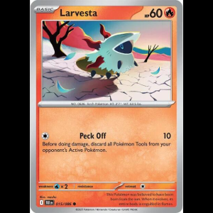 Pokemon TCG Larvesta - Black Bolt