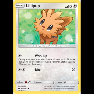 Pokemon TCG Lillipup - SM Base Set