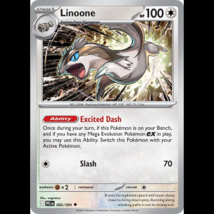 Pokemon TCG Linoone - Phantasmal Flames - Reverse Holofoil