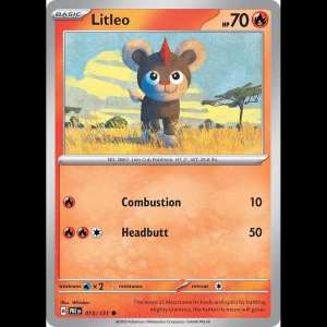 Pokemon TCG Litleo - Prismatic Evolutions