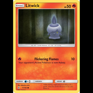Pokemon TCG Litwick - SM - Guardians Rising
