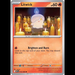 Pokemon TCG Litwick - White Flare