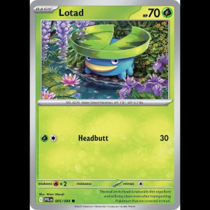 Pokemon TCG Lotad - Phantasmal Flames - Reverse Holofoil