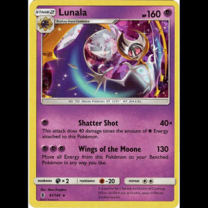 Pokemon TCG Lunala - 61/145 (Cracked Ice Holo) - Deck Exclusives - Holofoil