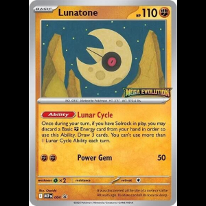 Pokemon TCG Lunatone - 004 - Mega Evolution Promo