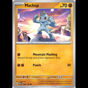 Pokemon TCG Machop - Scarlet & Violet 151 - Reverse Holofoil