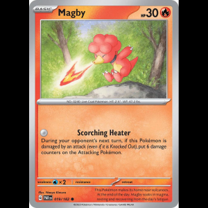 Pokemon TCG Magby - 019/182 - Paradox Rift - Reverse Holofoil