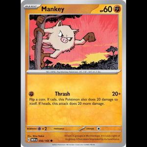 Pokemon TCG Mankey - Scarlet & Violet 151