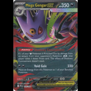 Pokemon TCG Mega GEngar ex - Phantasmal Flames - Holofoil