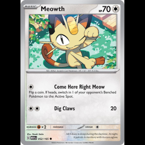 Pokemon TCG Meowth - Scarlet & Violet 151