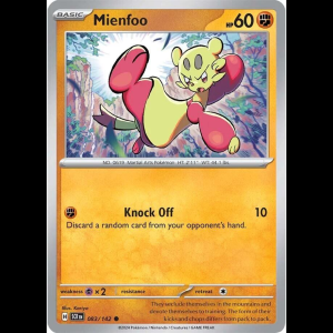 Pokemon TCG Mienfoo - Stellar Crown - Reverse Holofoil