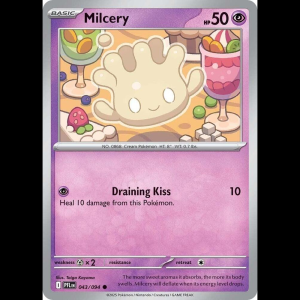 Pokemon TCG Milcery - Phantasmal Flames - Reverse Holofoil
