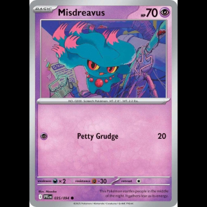 Pokemon TCG Misdreavus - Phantasmal Flames - Reverse Holofoil